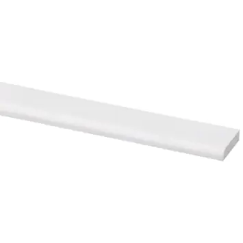 Afdeklijst grenen 5x22 mm wit gegrond lengte 270 cm
