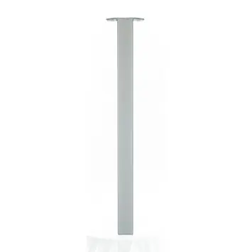 Duraline tafelpoot vierkant zilvergrijs 50x50 mm 72 cm