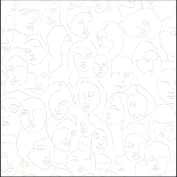 vtwonen fotobehang faces (dessin 107859)