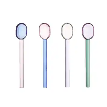 Theelepel glas set van 4 Set met kleurencombinatie
