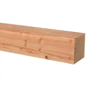 Tuinpaal vierkant Douglas hout geschaafd 12 x 12 x 300 cm