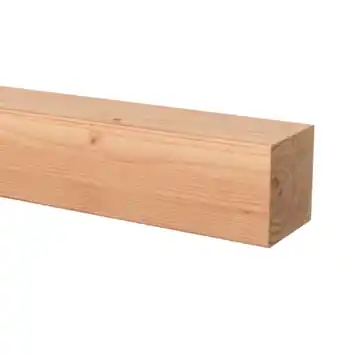 Tuinpaal vierkant Douglas hout geschaafd 8,5 x 8,5 x 300 cm