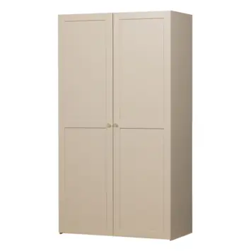 WOOOD kledingkast Silko beige 210x101x55 cm