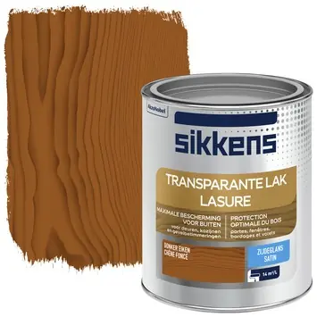 Sikkens buitenlak zijdeglans transparant donker eiken 750 ml