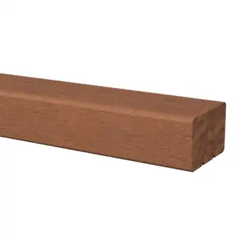 Tuinbalk Azobé hard hout geschaafd 4,4 x 6,7 x 210 cm