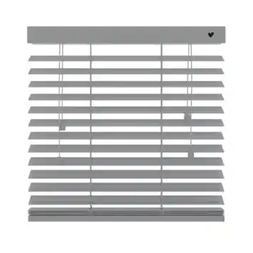 vtwonen houten jaloezie 50 mm grijs (kleurnr. 956) 60x180 cm (bxh)