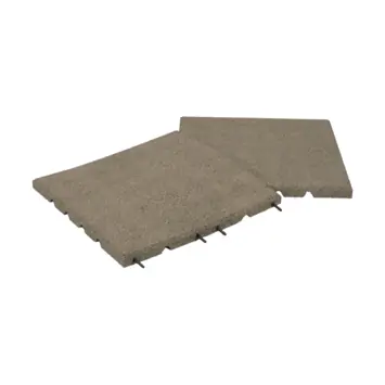 Rubber terrastegel zand 50 x 50 x 2,5 cm