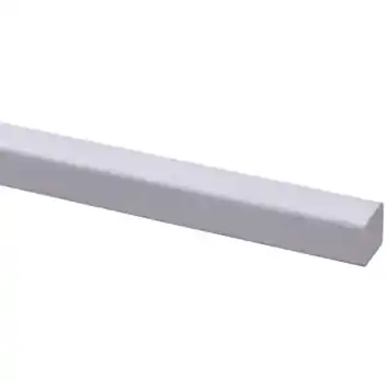 Glaslat hardhout 17x17 mm lengte 270 cm gegrond