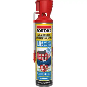 Soudal pur bouwschuim ultra isolatie foam 600 ml
