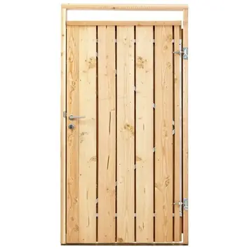 Tuinpoort hout beton schutting Douglas hout rechts 110 cm