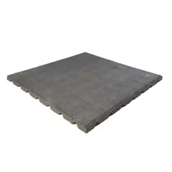 Terrastegel rubber grijs 40 x 40 x 2,5 cm