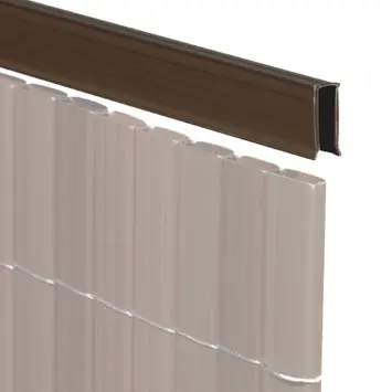 U-profiel walnoot voor balkonscherm 150 cm