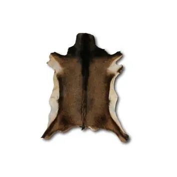 Geitenvacht Vloerkleed Bruin Gemeleerd 20 mm 70x50 cm