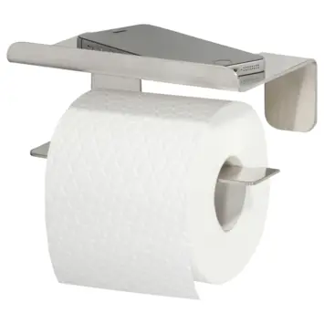 Tiger Colar toiletrolhouder met plateau RVS