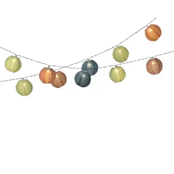 Solar lampions gekleurd met 10 LED lampjes