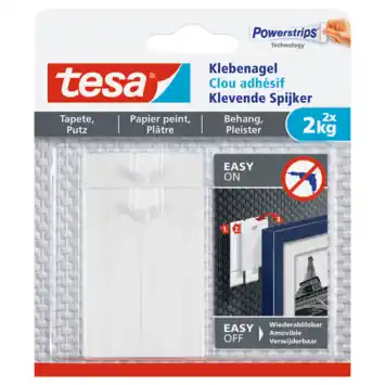 Tesa Klevende Spijker voor Behang & Pleisterwerk