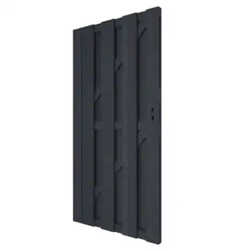 Tuinpoort Royal grenen hout antraciet 180 x 90 cm