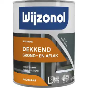 Wijzonol lak halfglans antiekgroen dekkend 750 ml