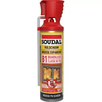 Soudal brandvertragende pur bouwschuim 500 ml