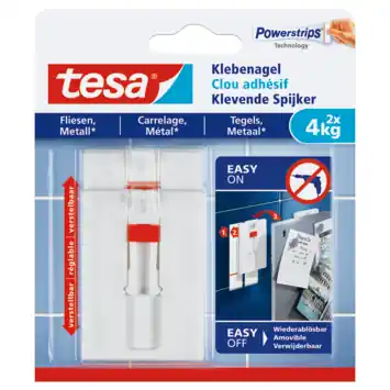 Tesa Verstelbare Klevende Spijkers voor Tegels & Metaal