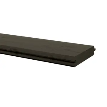 Blokhutprofiel grenen hout geschaafd antraciet 180 x 2,8 x 13,5 cm