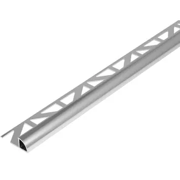 Tegelprofiel kwartrond aluminium zilver 10 mm 300 cm