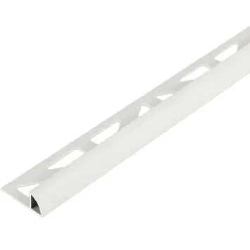 Tegelprofiel kwartrond PVC wit 10 mm 300 cm