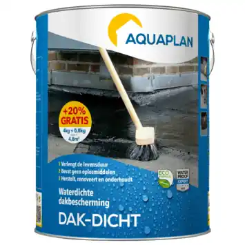 Aquaplan Dak-Dicht renovatiecoating 4 liter + 20% gratis