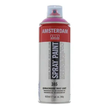Amsterdam verf acrylverfspray quinacridonerose licht 400ml