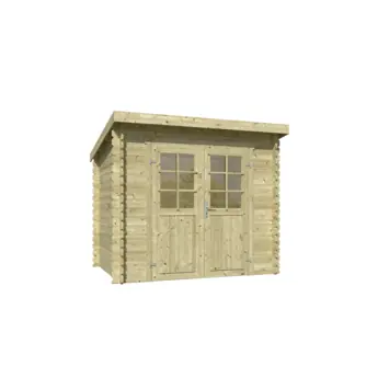 Tuinhuis Indi vurenhout geïmpregneerd 250 x 213 cm