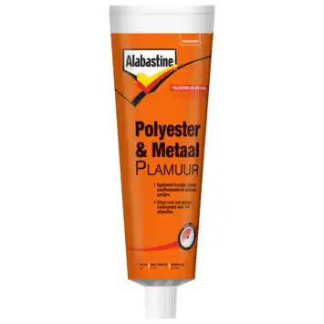 Alabastine polyester en metaal plamuur wit 125 ml