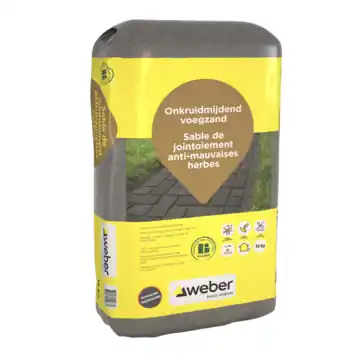 Weber onkruidmijdend voegzand antraciet 15 kg