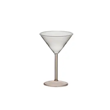 Cocktail glas roze 11x11x17cm