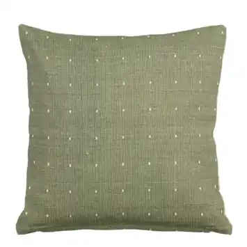 Sierkussen stip donker groen - l45xb45xh10cm