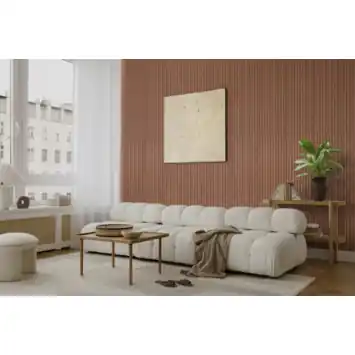 Viltpaneel met golf terra 240x55 cm, dikte 3,5 mm, 2,64 m²