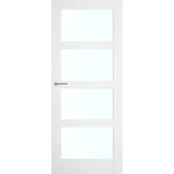 Deur Floor blank glas wit opdek links 83 x 211,5 cm