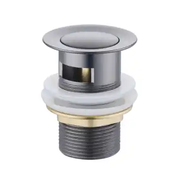 Atlantic wastafelafvoerplug Click pop-up Gun Metal