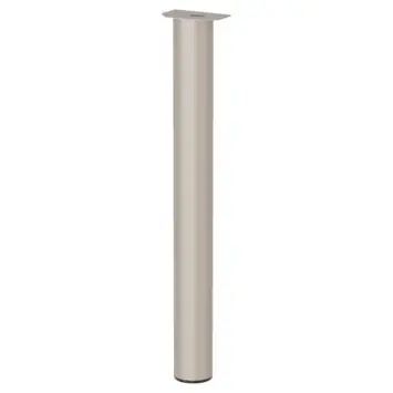 Duraline meubelpoot rond zand / beige staal Ø7,6x72 cm