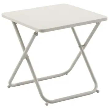Bijzettafel Steven beige 50 x 50 cm inklapbaar