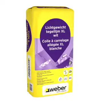 Weber Beamix lichtgewicht tegellijm XL wit 15 kg