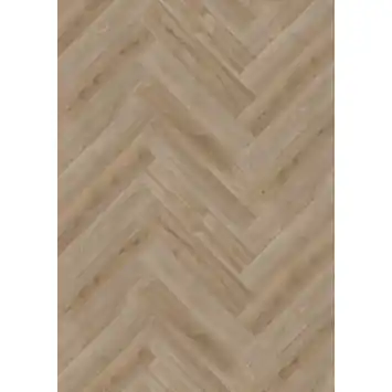 Vinyl vloer Novara visgraat eiken bruin houtlook 4 meter breed - per cm