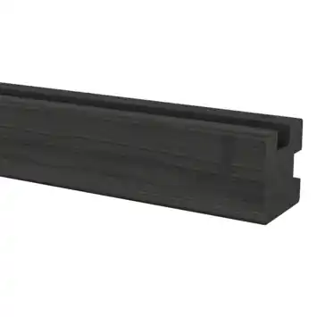 Sleufpaal rond hoek grenen hout geïmpregneerd antraciet 8,8 x 8,8 x 270 cm