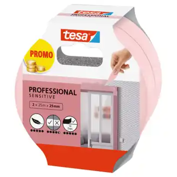 Tesa Sensitive schilderstape 25mm x 25 m (2 stuks)