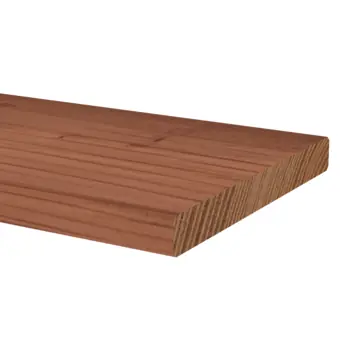 Tuinplank bruin geïmpregneerd grenenhout geschaafd 1,6 x 14 x 180 cm