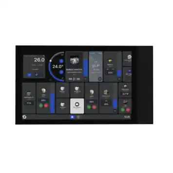 Shelly Wall Display XL slim bedieningspaneel WiFi zwart