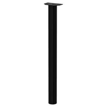 Duraline meubelpoot rond zwart staal Ø6x110 cm