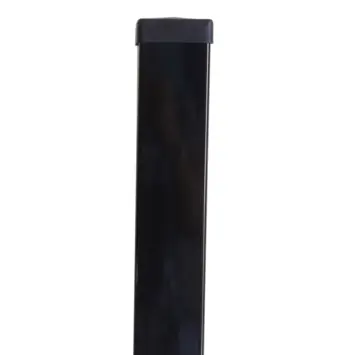 Profielpaal vierkant zwart 6 x 6 cm, lengte 200 cm