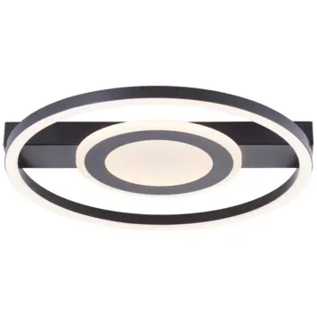 Brilliant plafondlamp Maureen 22W 2900lumen zwart