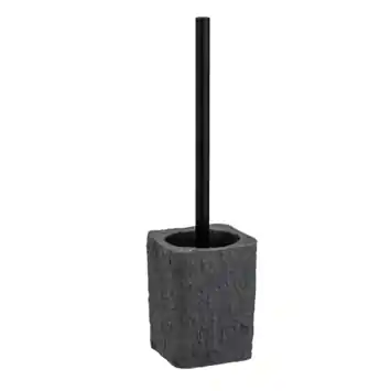 Villata toiletborstelhouder polyresin grijs