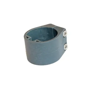 Giardino plastiek midden/eindklem voor 48 mm profielpaal RAL 7016 grijs 6 stuks